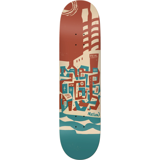 Real Skateboard Deck 8.28” Mason Silva Brian Barneclo
