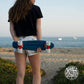 Swell Complete 22” Oceans Blue / Red / White Cruiser Skateboard