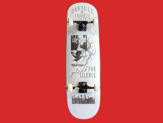 DaVille x Crooked Cult -  MAG LITE PACKAGE Plead for Silence -  8.75 - Complete Skateboard