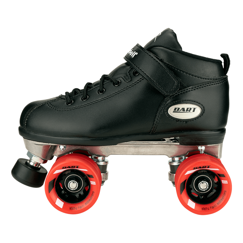 Riedell DART Roller Skates Black Size 7