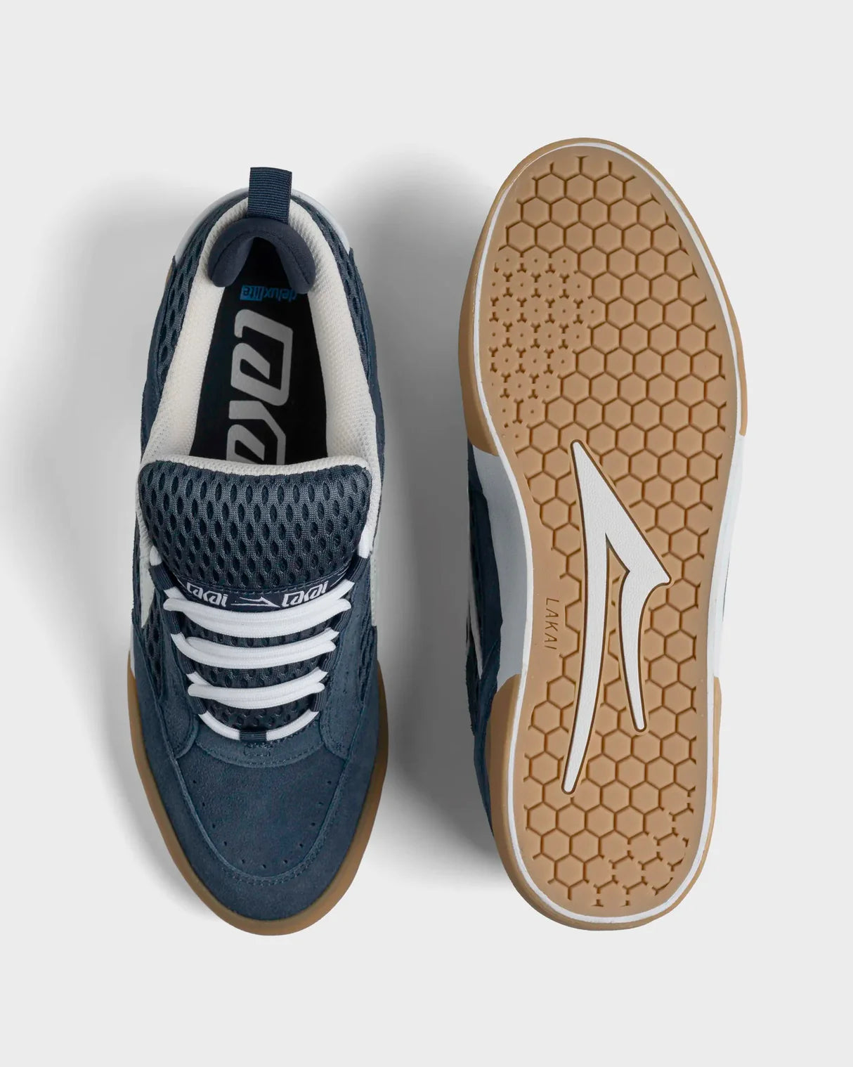 LAKAI Skateboard Shoes Payload - Navy Suede White Gum