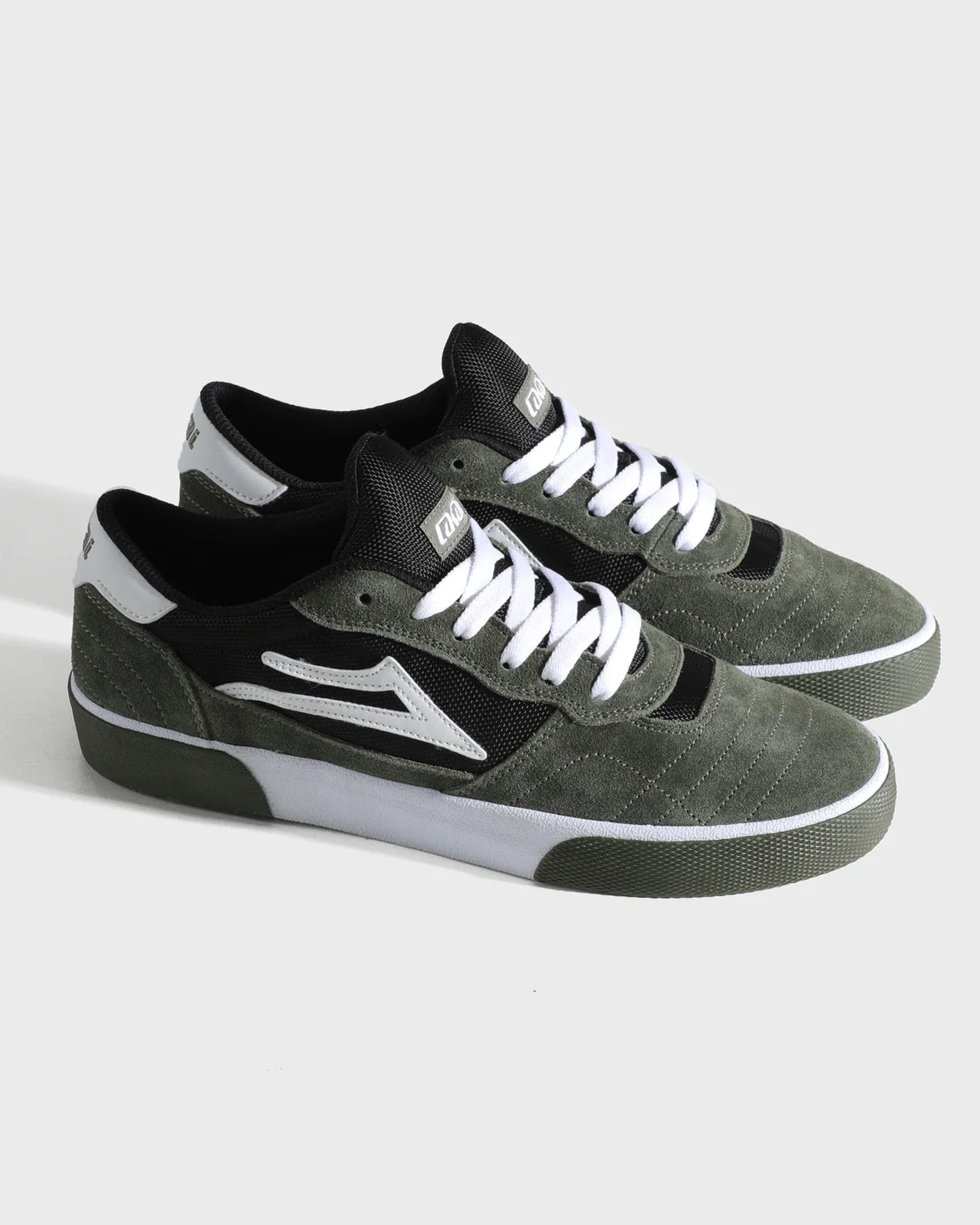 LAKAI Cambridge - Covert Green Black White shoes