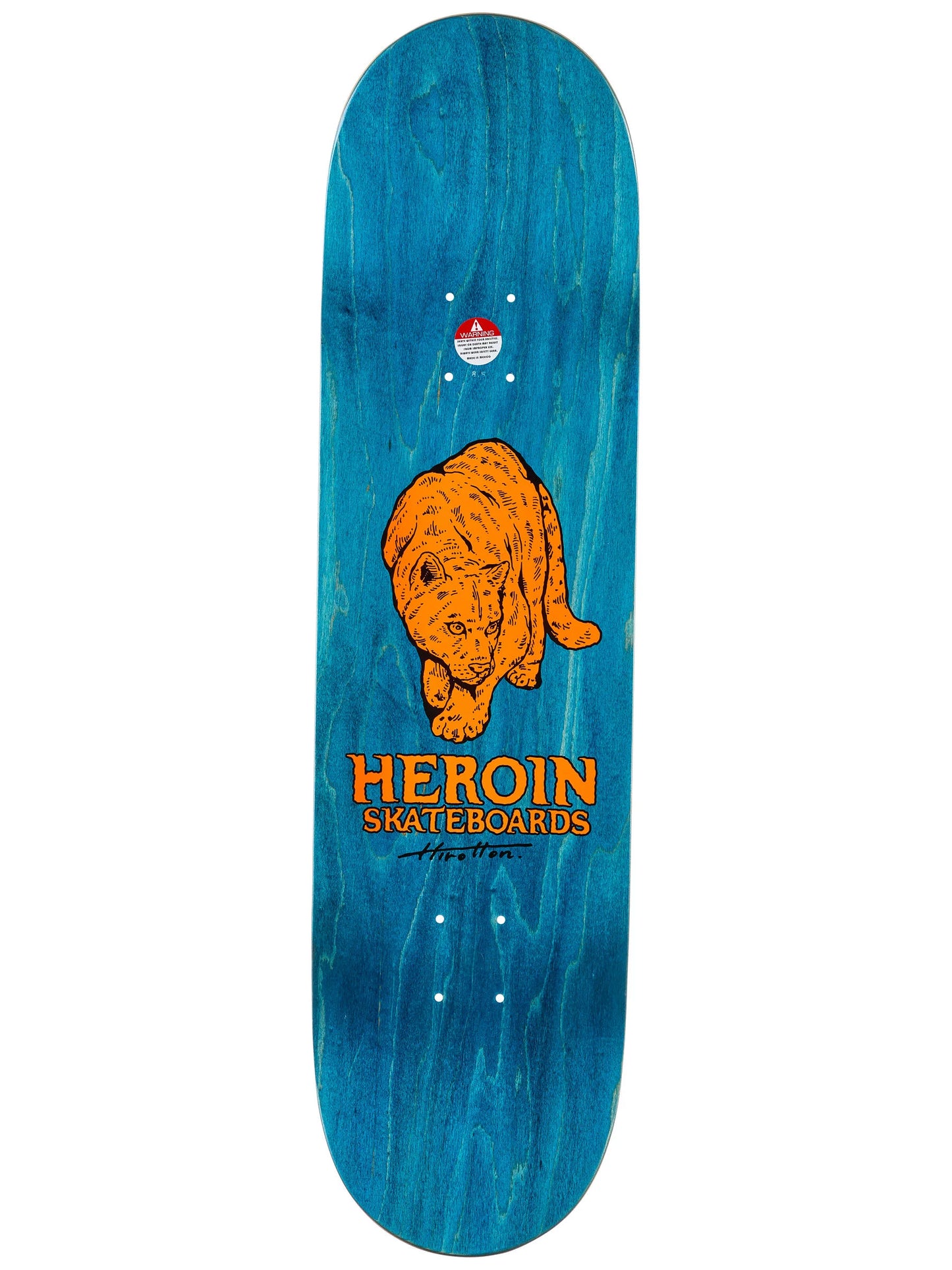 Heroin Skateboard Deck Dalton Panther 8.5