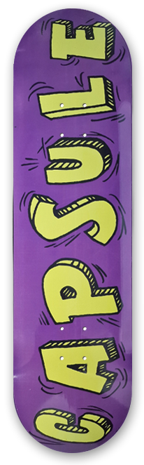 Capsule Cartoon Skateboard Deck 8.375