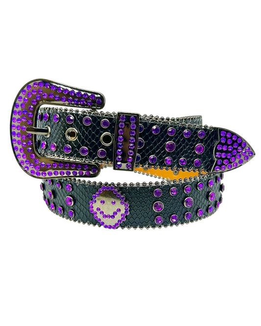 LOOSEY SMILE RHINESTONE BELT