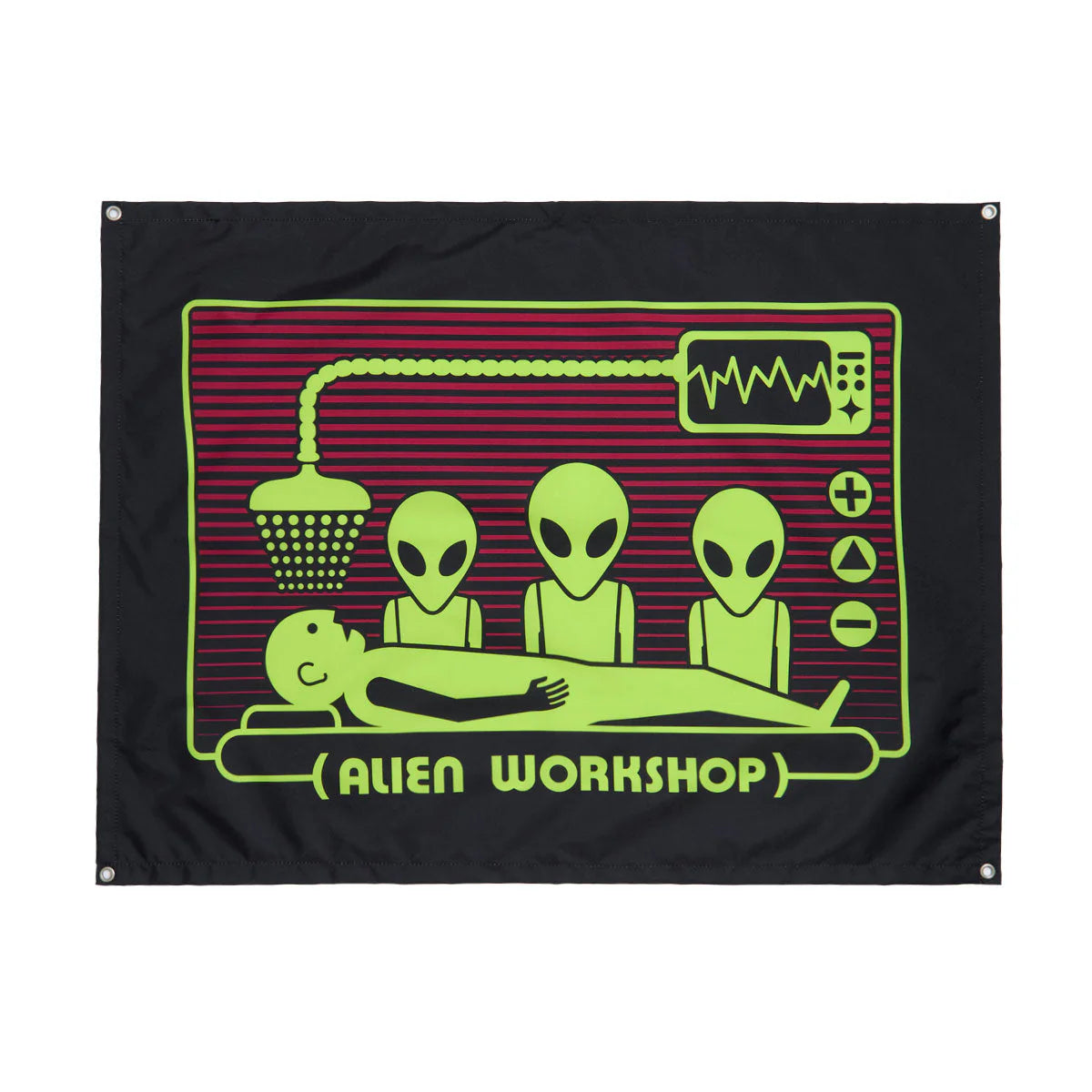 Alien Workshop Abduction Scanner Banner 24”x36” Black Lime