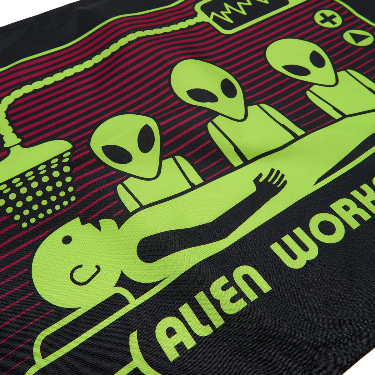 Alien Workshop Abduction Scanner Banner 24”x36” Black Lime