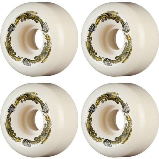 Powell RB2 Yellow Dragon Skateboard Wheels 95A 58mm