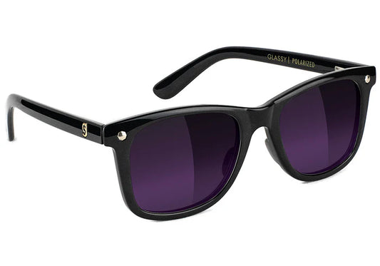 Glassy Mikemo Premium Black/Purple Sunglasses