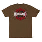 Independent Rose Span T-Shirt Drk Chocolate