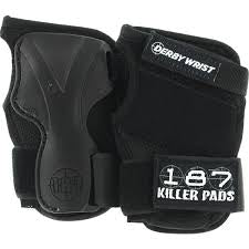 187 Derby Wrist Guards Black