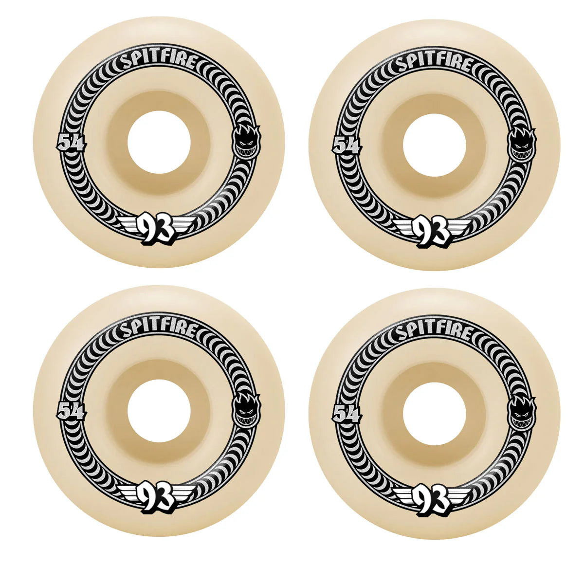 Spitfire F4 54mm 93a Classic Natural Wheels soft sliders