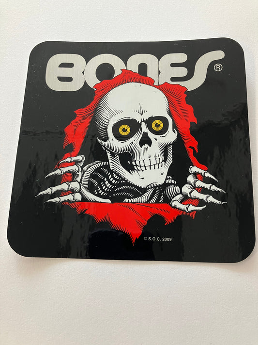 Bones ripper sticker black 5”x5”