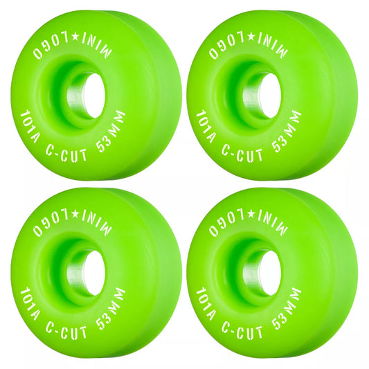 Mini Logo wheels c-cut 53mm x 101a green