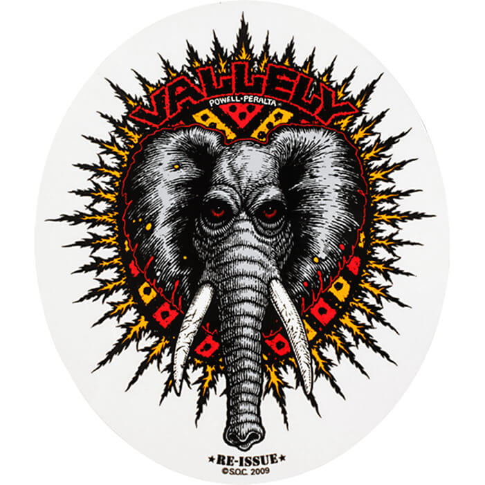 Powell Peralta Vallely Elephant Sticker