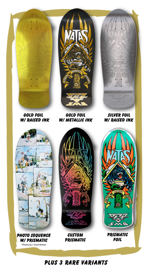 SANTA CRUZ SMA NATAS PANTHER GOLD FOIL 2021 BLIND BAG REISSUE 10.5" CLASSIC SKATEBOARD DECK