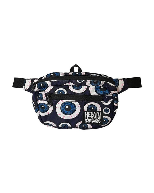 Heroin Skateboards hip sack bag Eyes Blue