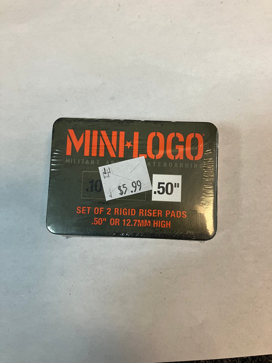 Mini Logo riser pad set .50 or 1/2” black