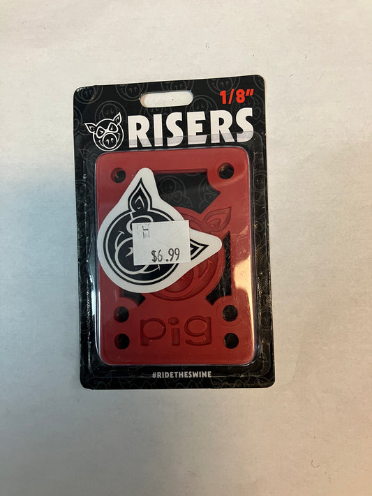 Pig risers pad set 1/8” red