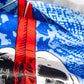 Powell Peralta big beach towel Skull & Sword Blue Fade