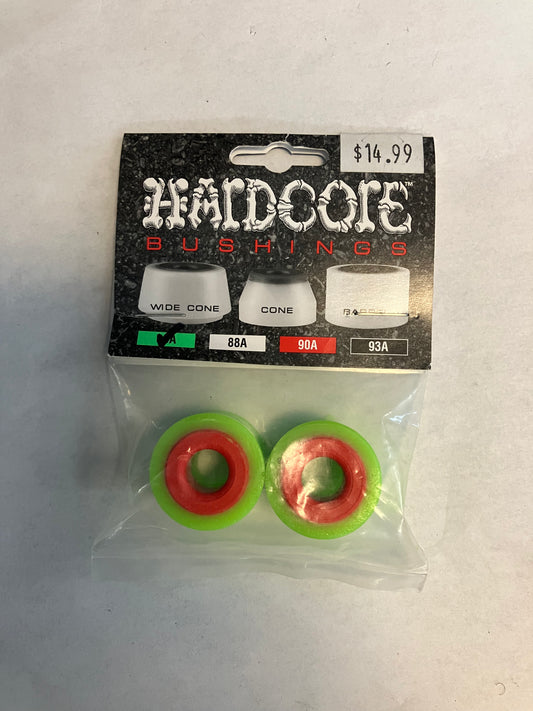 Hardcore bushings barrel 85A set of 2 green red