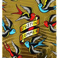 Santa Cruz Skateboard Deck Sommer Sparrows Pro 8.25 x 31.80 “ Gold Foil