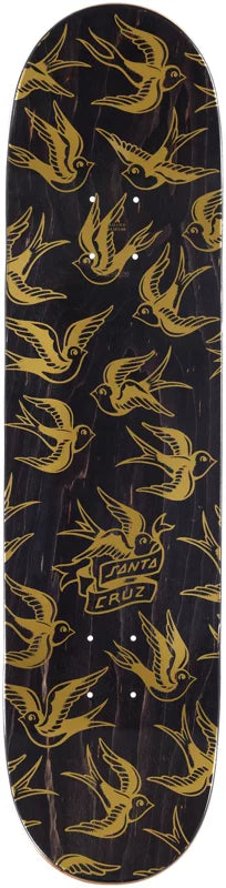 Santa Cruz Skateboard Deck Sommer Sparrows Pro 8.25 x 31.80 “ Gold Foil