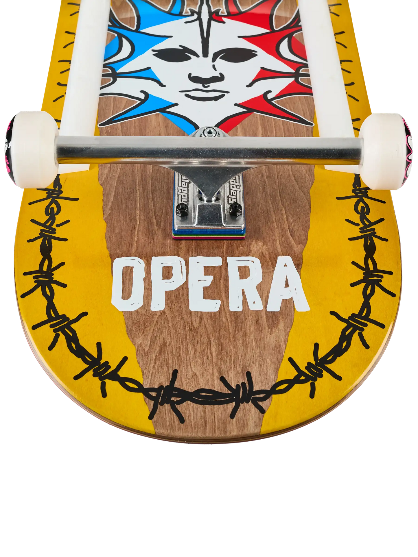 Opera Fatties Torn Spike Skateboard Complete 12x32.4