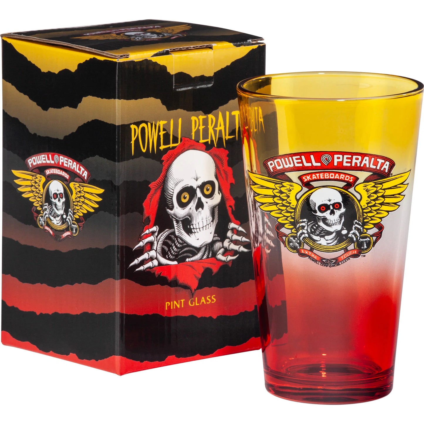 Powell Peralta Skate Graphic Winged Ripper Pint Glass