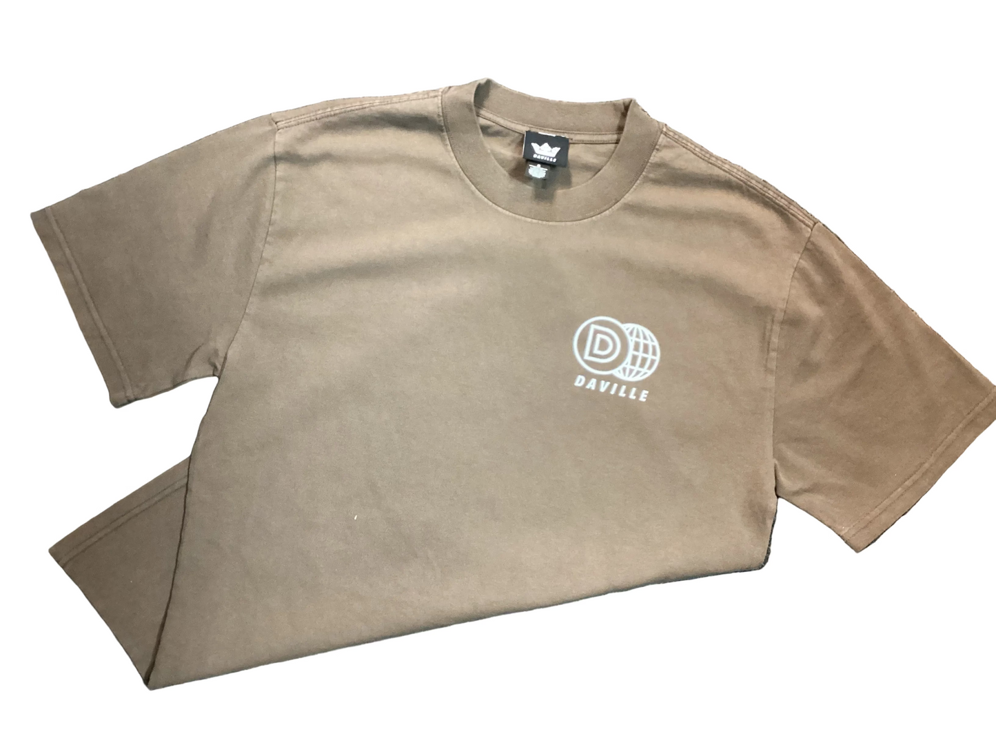 Daville x AS Colour S/S Heavyweight Boxy Fit Shirt Worldwide Brown