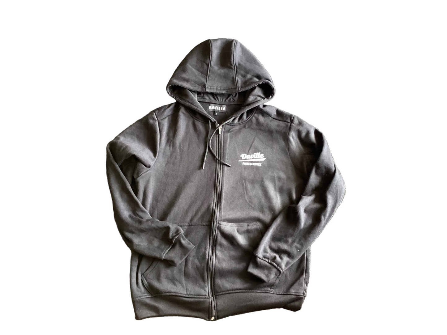 Daville Fleece Zip Up Hoodie Parts & Service Black