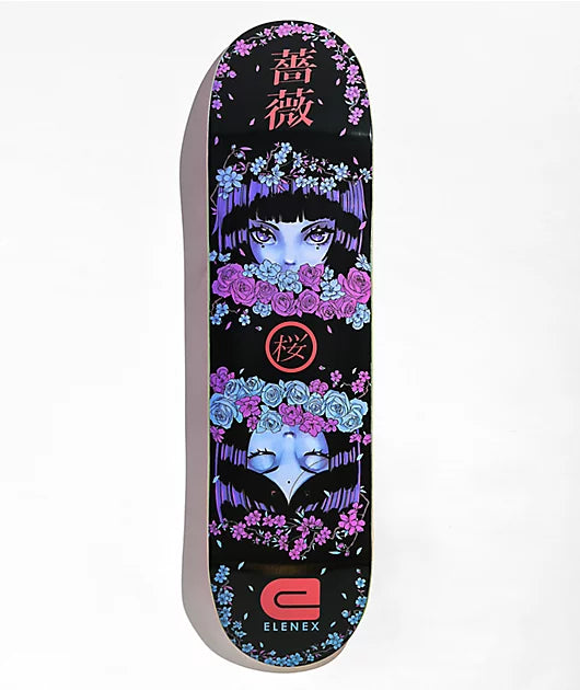 Elenex Cherry Rose Skateboard Deck