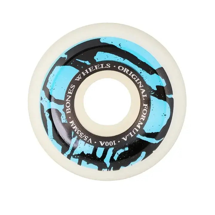 BONES 100's OG V5 MUMMY SKULLS 53mm 100A WHITE