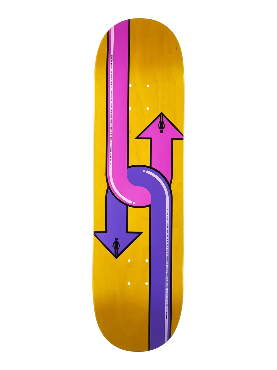 Girl McCrank Dual Directional 8.5” Skateboard Deck