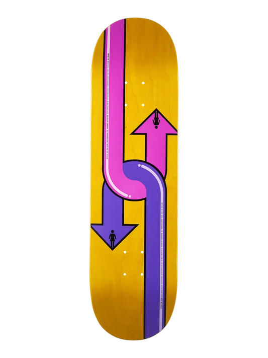 Girl McCrank Dual Directional 8.5” Skateboard Deck