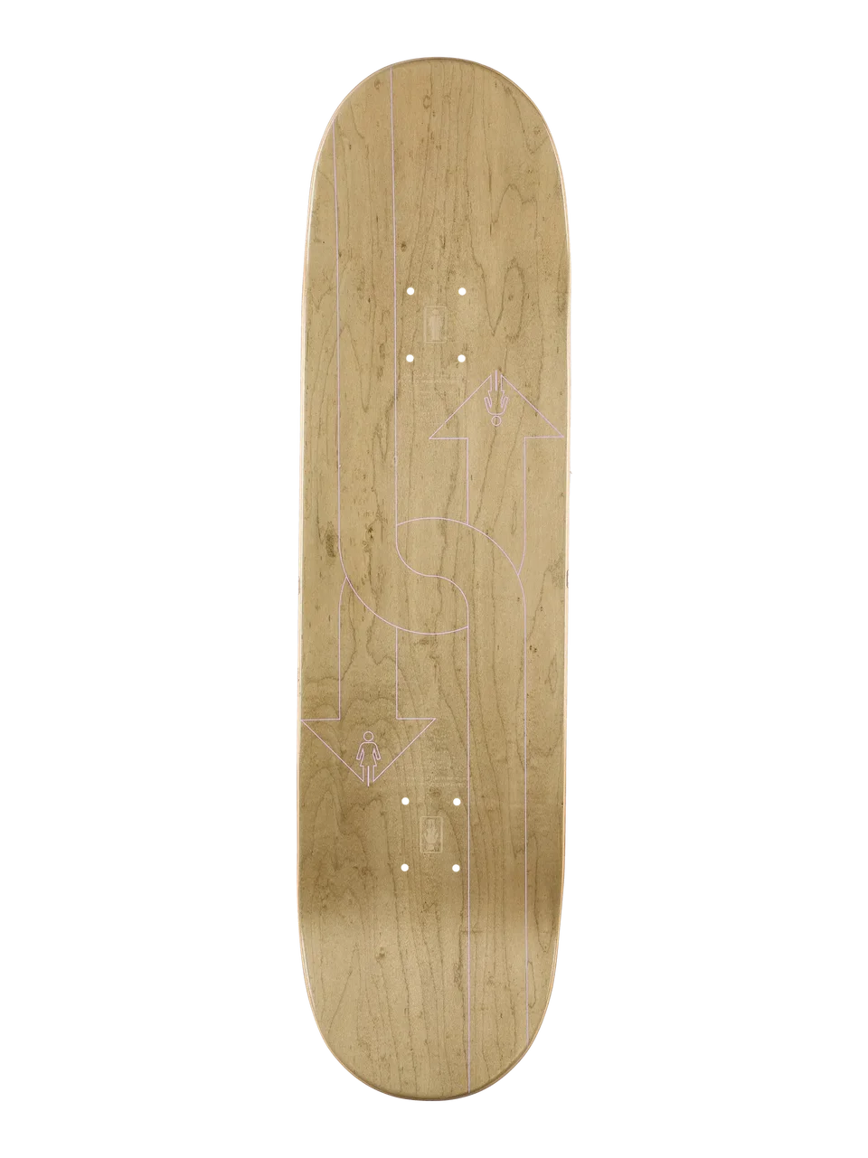 Girl McCrank Dual Directional 8.5” Skateboard Deck