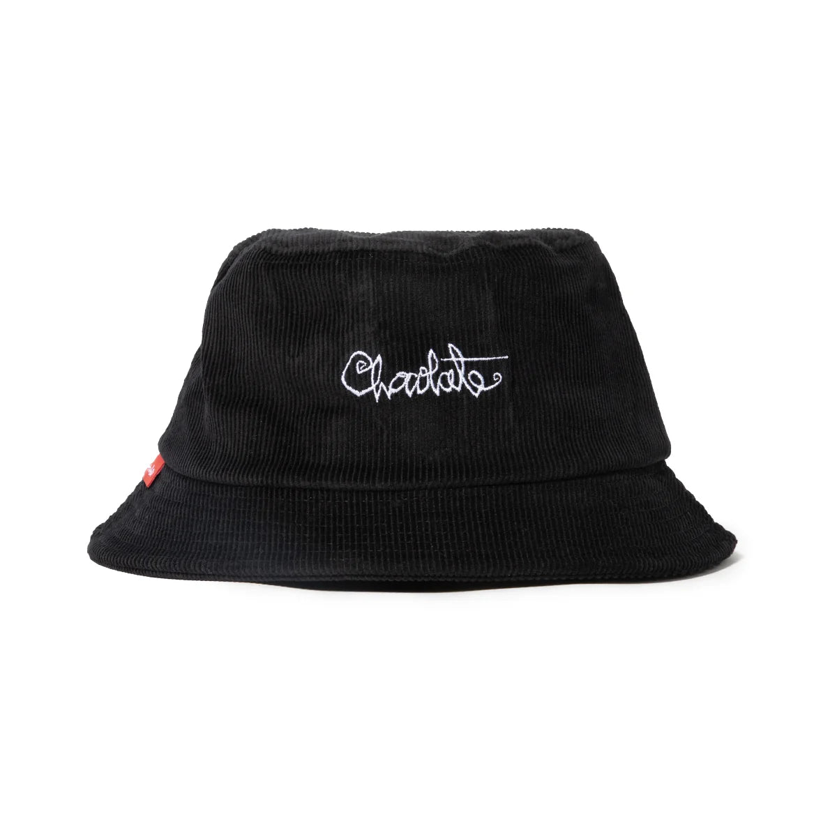 Chocolate 94 Script Corduroy Black Bucket Hat