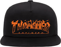 Thrasher x Anti Hero Pigeon Mag Snapback Hat Black