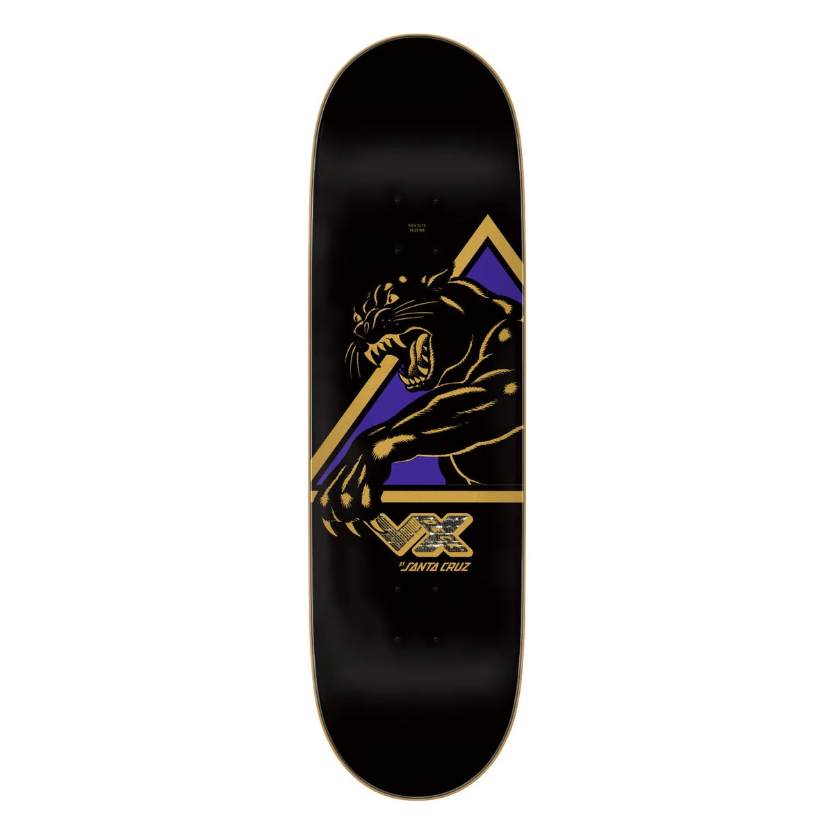 Santa Cruz Natas Shattered Panther 9.0 VX Skateboard Deck