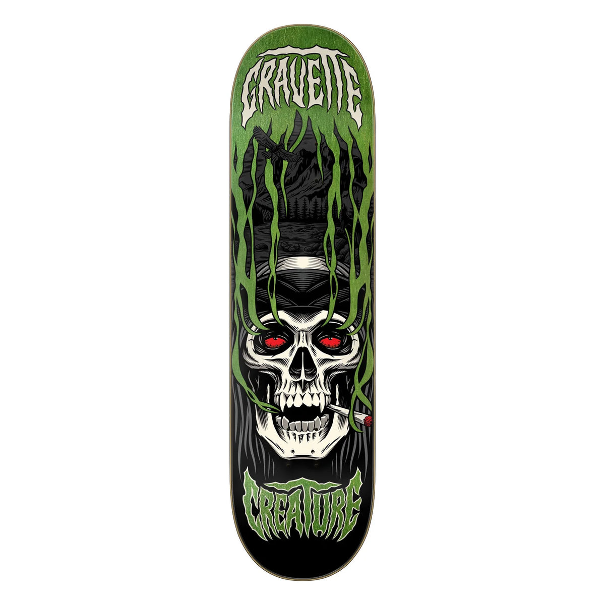 Creature Gravette Hippie Skull IV Pro 8.3 Skateboard Deck