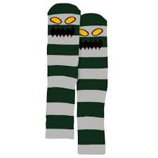 Toy machine Striped Socks Green/Grey