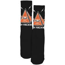 Toy Machine Pyramid Socks Black