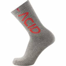 PSOCKADELIC ACID CREW SOCKS HEATHER GREY