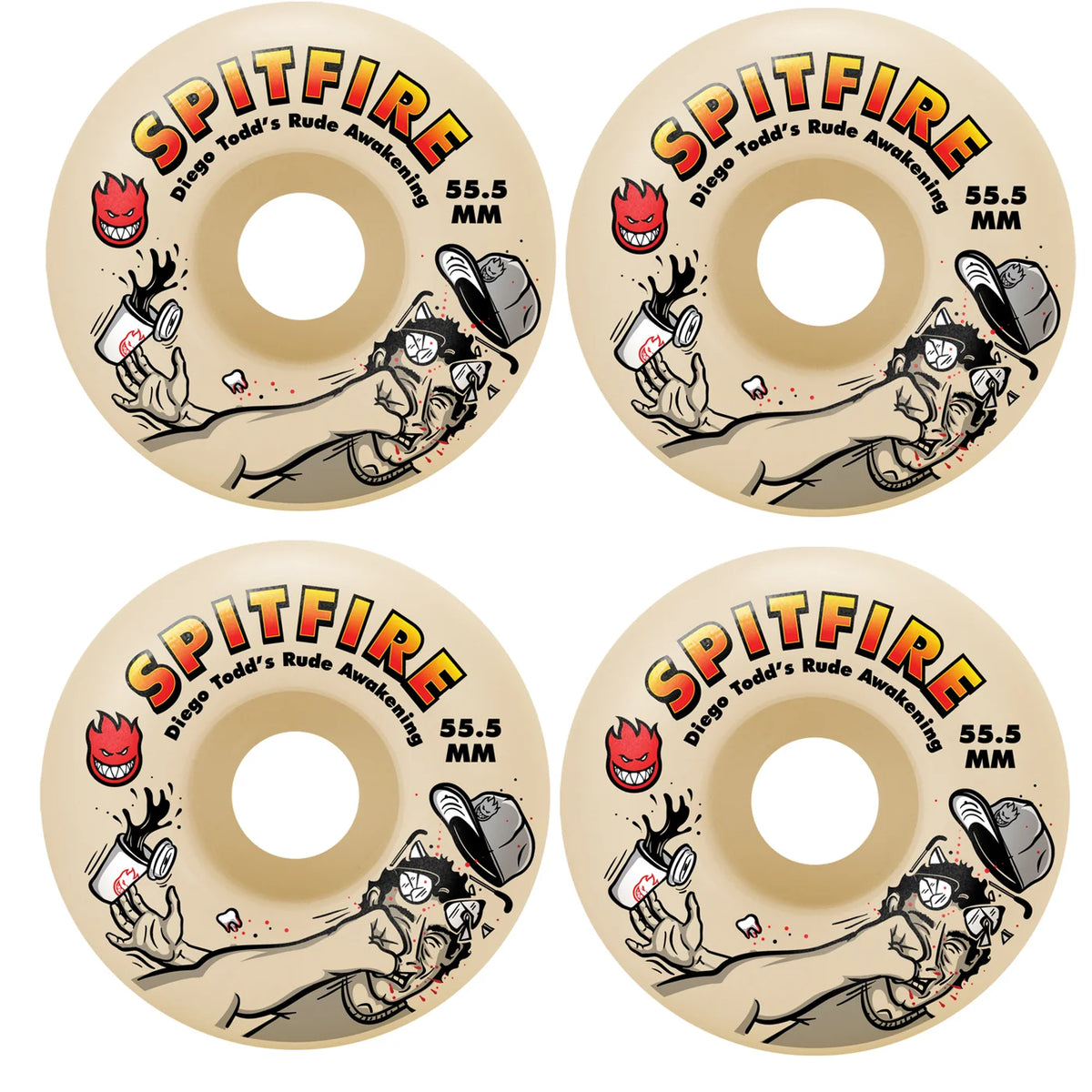Spitfire F4 Diego Rude Awakening 55.5mm 99a Wheels