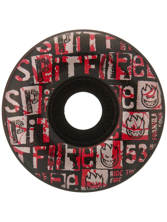 Spitfire F4 Ransom Radial Black 53mm 99a Wheels