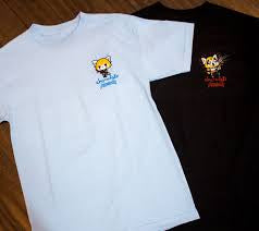 Chocolate S t shirt Aggretsuko Blue