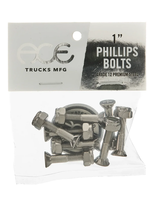 Ace 1” Phillips Hardware Set Silver