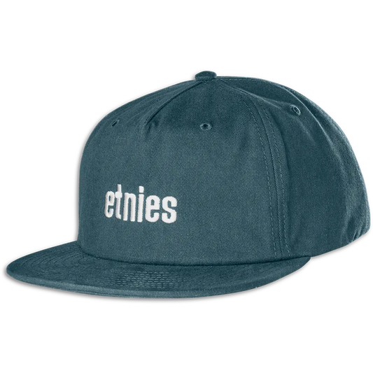Etnies Wordmark Embroidery SnapBack Hat Green