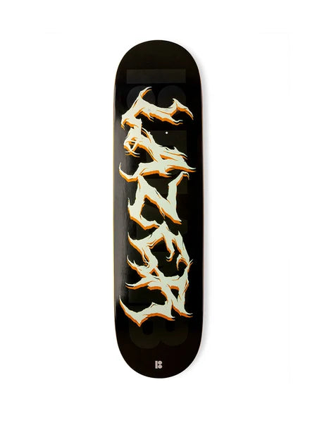 PLAN B Lazer Crawford Metal Glow Ink Pro Skateboard Deck 8.25”
