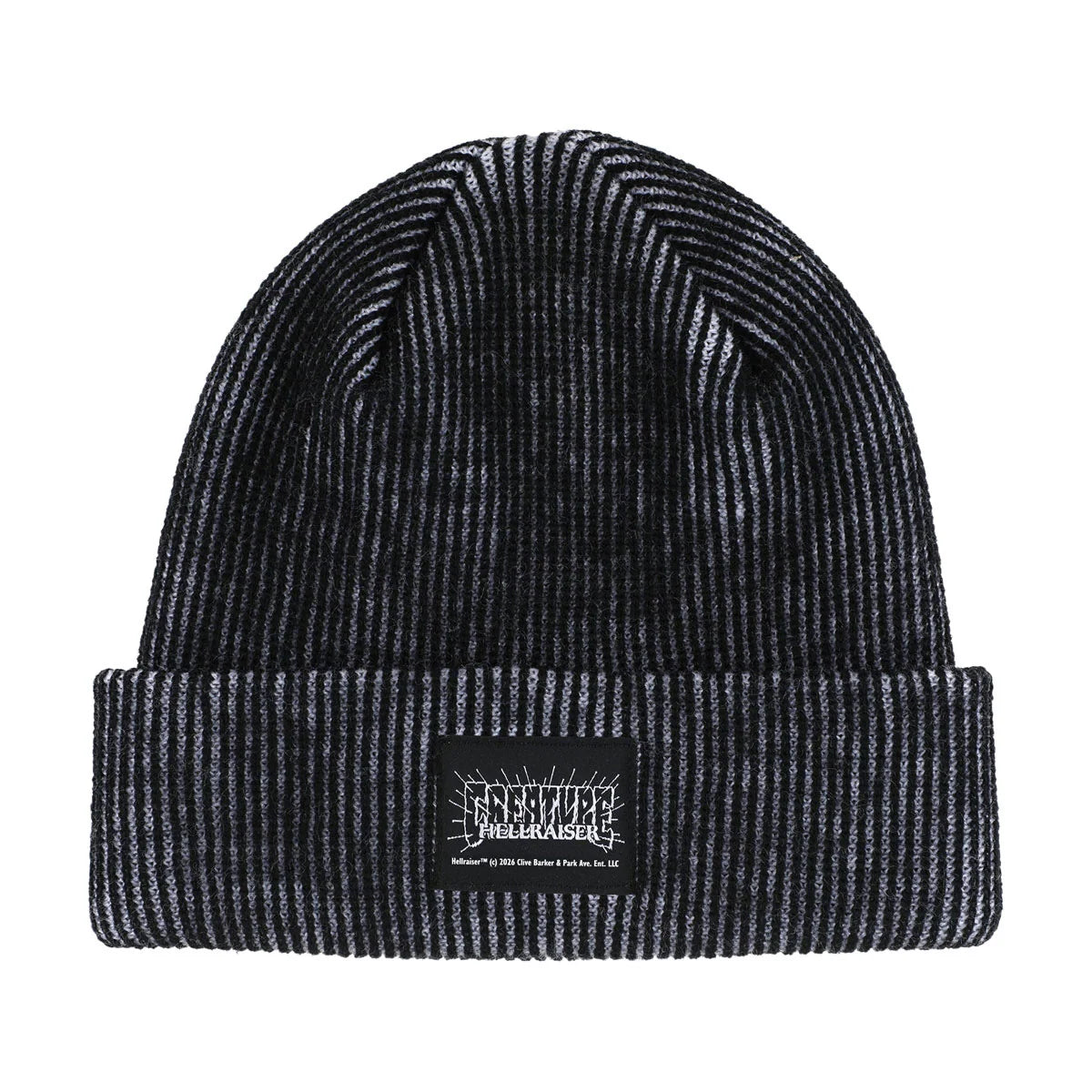 Creature x Hellraiser Beanie Long Shoreman Hat Black/White